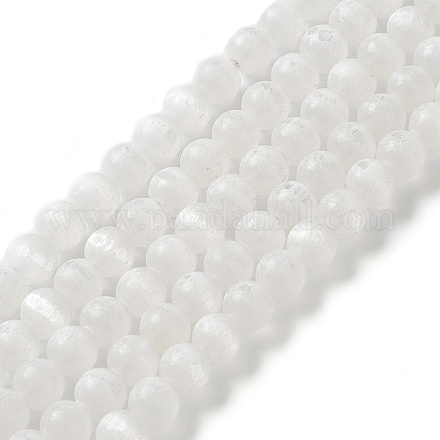 Fili di perline di selenite naturale G-F706-12B-02C-1