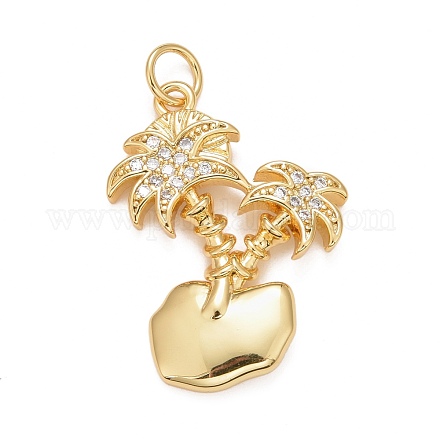 Покрытие стойки латунь микропаве прозрачные подвески из кубического циркония KK-M229-35G-1