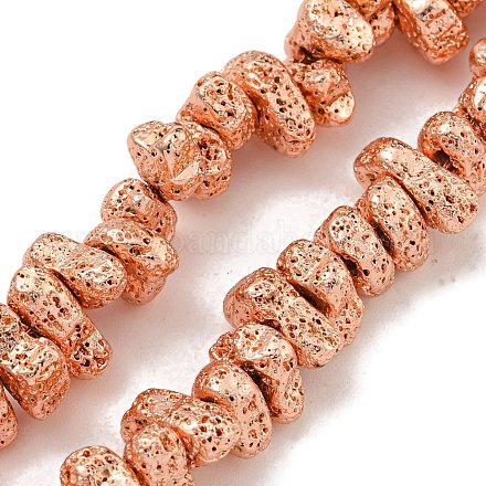 Гальванические бусины из натуральной лавы G-I360-U01-03-1