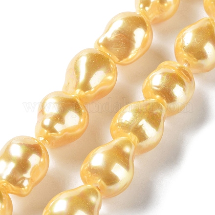 Fili di perle di conchiglie galvanizzate BSHE-G035-01B-06-1