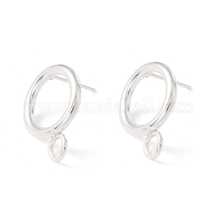 Accessoires de puces d'oreilles en 304 acier inoxydable STAS-P308-02B-S-1