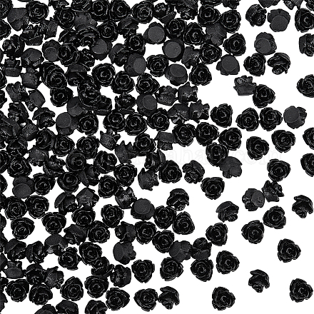200 Stück opake Harz-Cabochons&nbsp;CRES-ME0001-05-1