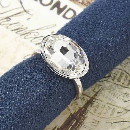 Овальные латунные манжеты для женщин RJEW-G337-06P-03-1