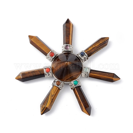 Чакра природный тигровый глаз энергетическая башня пирамида G-L524-08P-02-1