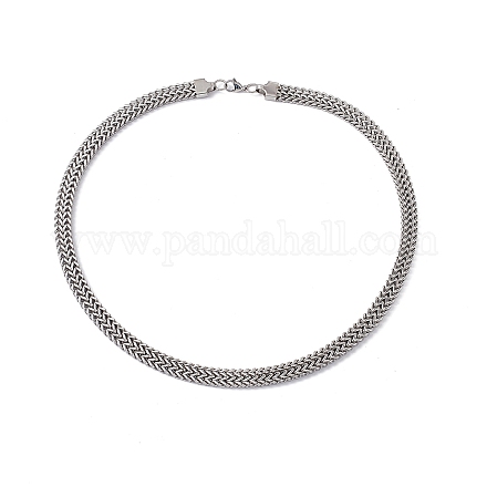 304 collar de cadena de serpiente de acero inoxidable con cierres de pinza de langosta para hombres y mujeres STAS-K249-03C-P-1