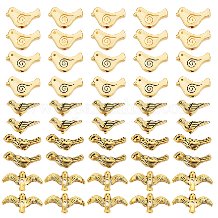 150шт 5 стильные бусины из сплава в тибетском стиле TIBEP-AR0001-21-1