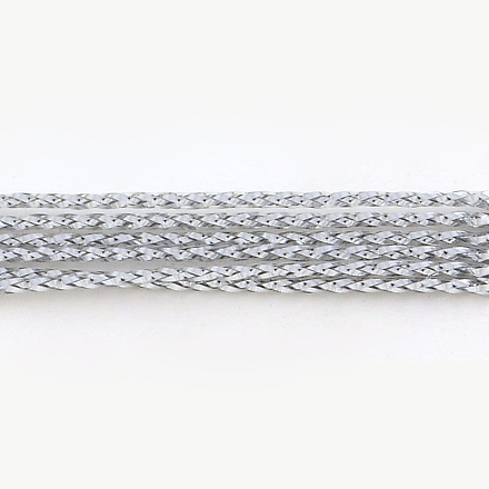 Cordons métalliques tressés avec perles sans élastiques MCOR-R002-1.5mm-01-1