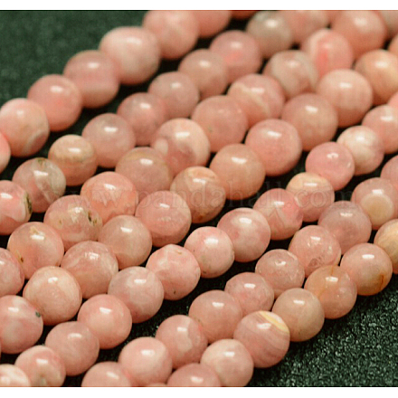 Chapelets de perles en rhodochrosite naturelle G-F461-17-4mm-1