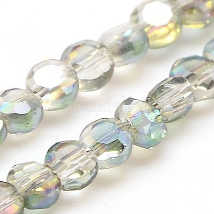 Electroplate Glass Beads Strands EGLA-J032B-4mm-H06-1