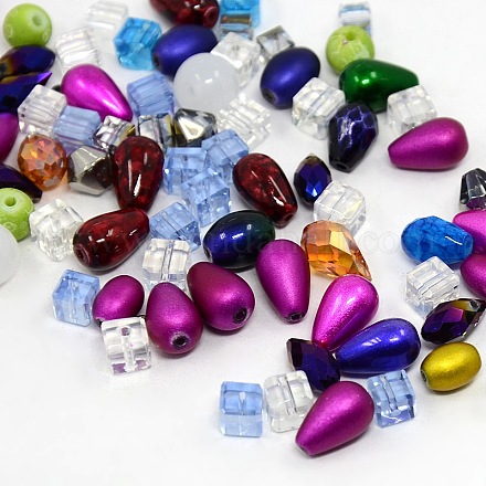 Mixed Glass Loose Beads GLAA-X0002-1
