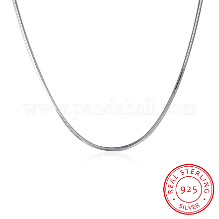 925 cadena de serpiente de plata esterlina collares NJEW-BB19822-1-1
