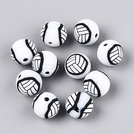 Бусины из полимерной глины  CLAY-N014-02A-08-1