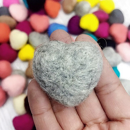 Cabochons aus Wollfilz&nbsp;FABR-PW0001-124A-12-1