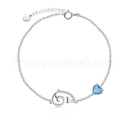 925 Sterling Silber Charme Armbänder BJEW-BB43561-S-1