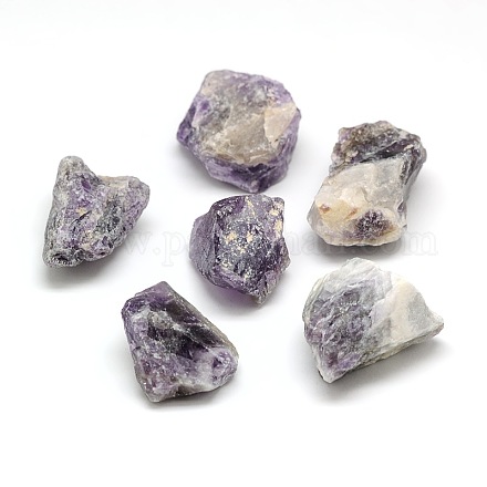 Nuggets Natural Rough Amethyst Gemstone Beads G-J202-G01-1