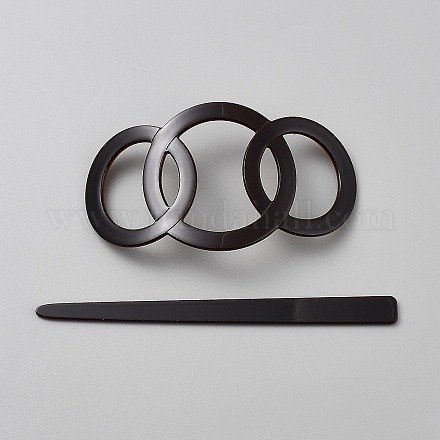 Вилки для волос из ацетата целлюлозы (смола)&nbsp;OHAR-WH0011-51B-1