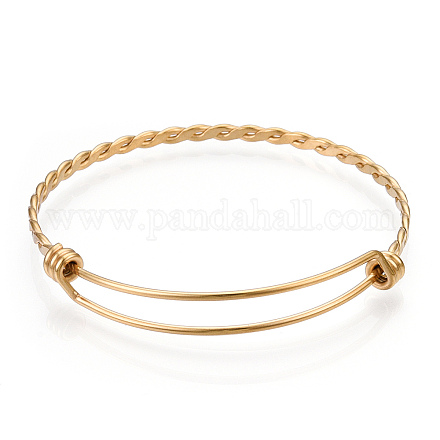 Bracelet extensible réglable en 304 acier inoxydable fabrication de bracelet STAS-I066-01A-G-1