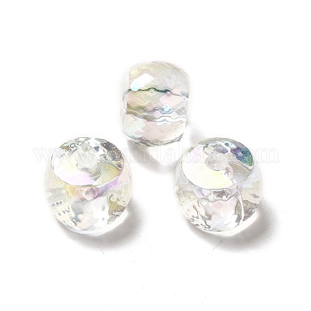 Placage uv perles acryliques transparentes PACR-M001-06-1
