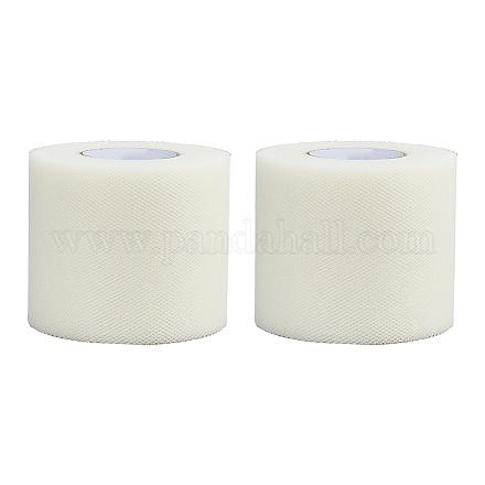 50 ярд эластичных полиэфирных декоративных сетчатых лент SRIB-WH0011-129A-1