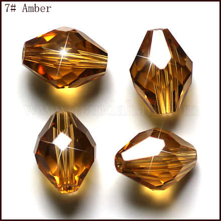 Abalorios de cristal austriaco de imitación SWAR-F054-9x6mm-07-1
