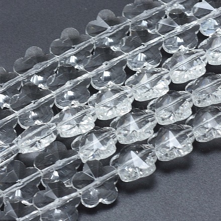 Chapelets de perles en verre transparente   EGLA-F132-A01-1