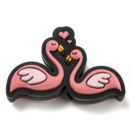Силиконовые фокусные бусины в форме лебедя на День святого Валентина SIL-A005-03-1