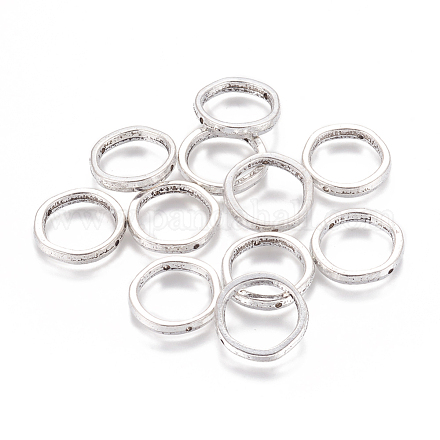 Tibetan Style Ring Bead Frames TIBEB-EA13622Y-FF-1