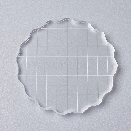 Acrylic Stamping Blocks Tools X-OACR-WH0003-26A-1
