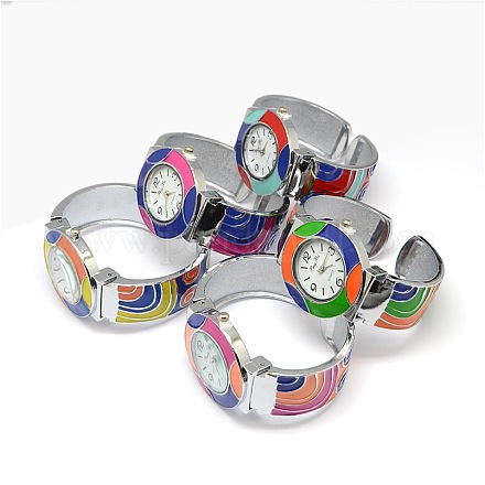 Alliage de platine bracelet émail montres à quartz pour les filles X-WACH-M122-M-1