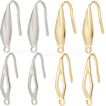 80 шт. 4 стиля крючков для сережек из нержавеющей стали 304 и 316 STAS-SC0009-21-1