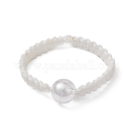 Гальваническое кольцо на палец из синтетического кракле-кварца RJEW-JR00683-1