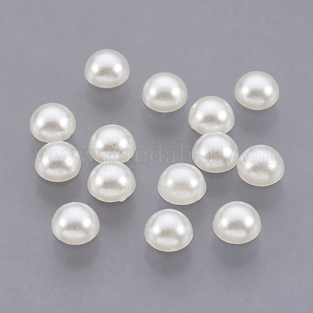 5000pcs cabujones de imitación de perlas de plástico abs SACR-S738-5mm-Z24-1