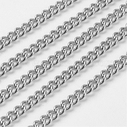 304 Stainless Steel Twist Chains CHS-R004-0.6mm-1