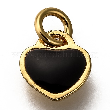 Эмаль латунные брелоки KK-G364-17G-02-1