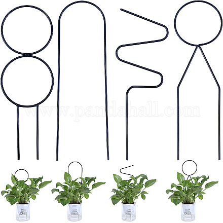 4 шт. 4 стиля железных опор для цветочных растений FIND-CN0001-62C-1
