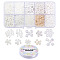 DIY Jewelry Making Kits, Including 12/0 Glass Seed Beads, Glass Bugle Beads, ABS Plastic Beads, Acrylic Beads, Polymer Clay Beads, Crystal Thread, Mixed Color, Beads: 4750pcs/set