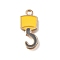 Alloy with Enamel Pendants, Nautical Charms, Light Gold, Yellow, Hook, 20.5x9x1.5mm, Hole: 1.6mm