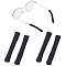 Polyester Eyeglasses Ear Grip, Black, 57~60x9~10x4mm