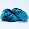 Acrylic Fiber Yarn, Gradient Color Yarn, Dodger Blue, 2~3mm, about 50g/roll
