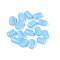 Opaque Glass Beads, Barrel, Light Sky Blue, 8.5x5.5mm, Hole: 1.4mm, about 900pcs/pound