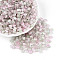 Glass Beads, Imitation Cat Eye Beads, Rondelle, Two Tone, Honeydew, 6x3~3.5mm, Hole: 0.9~1mm, about 2720pcs/pound