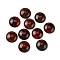 Natural Carnelian Cabochons, Dyed & Heated, Half Round, Saddle Brown, 18x5.5mm