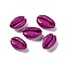 Baking Painted Cowrie Shell Beads, No Hole/Undrilled, Medium Violet Red, 14.5~22x9~15.5x6~9.5mm