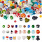 Handmade Lampwork Beads, Assorted Shapes, Mixed Color, 4~20x4~20mm, Hole: 1~2.5mm, 200pcs/box