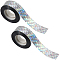 Holographic Laser Shining Bopp PET Plastic Scrapbook Decorative Adhesive Tapes, Laser Glitter Masking Decor Tape, Diamond, 24mm, about 87.49 Yards(80m)/Roll