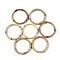 Bamboo Linking Rings, Ring, BurlyWood, 45~55x6.5~7.5mm, Inner Diameter: 37~44mm