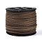 Faux Suede Cords, Faux Suede Lace, Camel, 1/8 inch(3mm)x1.5mm, about 100yards/roll(91.44m/roll), 300 feet/roll