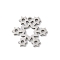Christmas 201 Stainless Steel Pendants, Snowflake Charm, Laser Cut, Anti-Tarnish, Stainless Steel Color, 13.5x16x1mm, Hole: 1.4mm