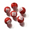 Valentine's Day Element Printed Wood Beads, Round, FireBrick, 16mm, Hole: 4mm