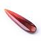 Natural Red Agate Pendants, Dyed, teardrop, 35~37x10x5~6mm, Hole: 1mm